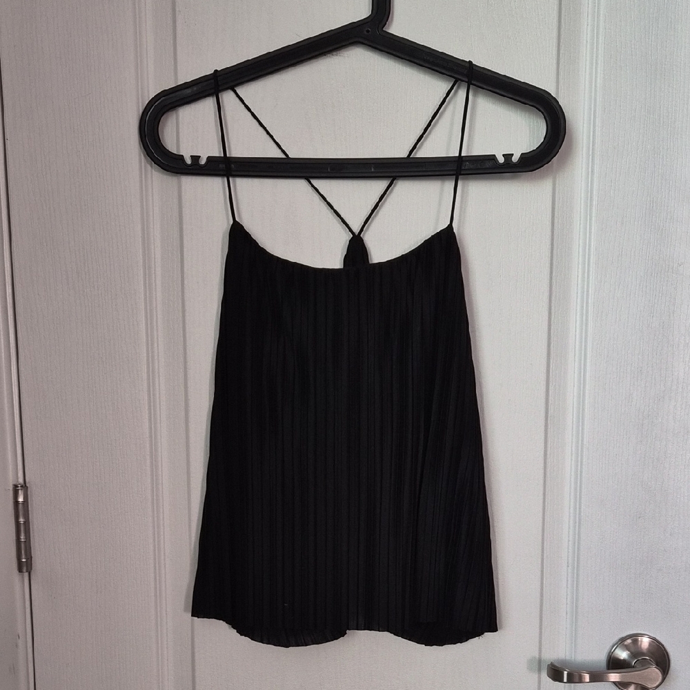 a new day Black Strappy Top